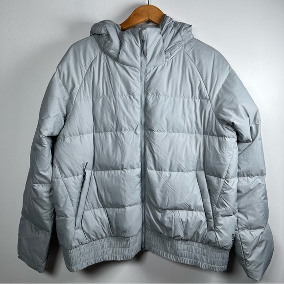 NWT PrAna WOMEN’S EMERALD VALLEY SHORT PUFFER DOWN JACKET QUARRY SIZE LARGE - Picture 4 of 16